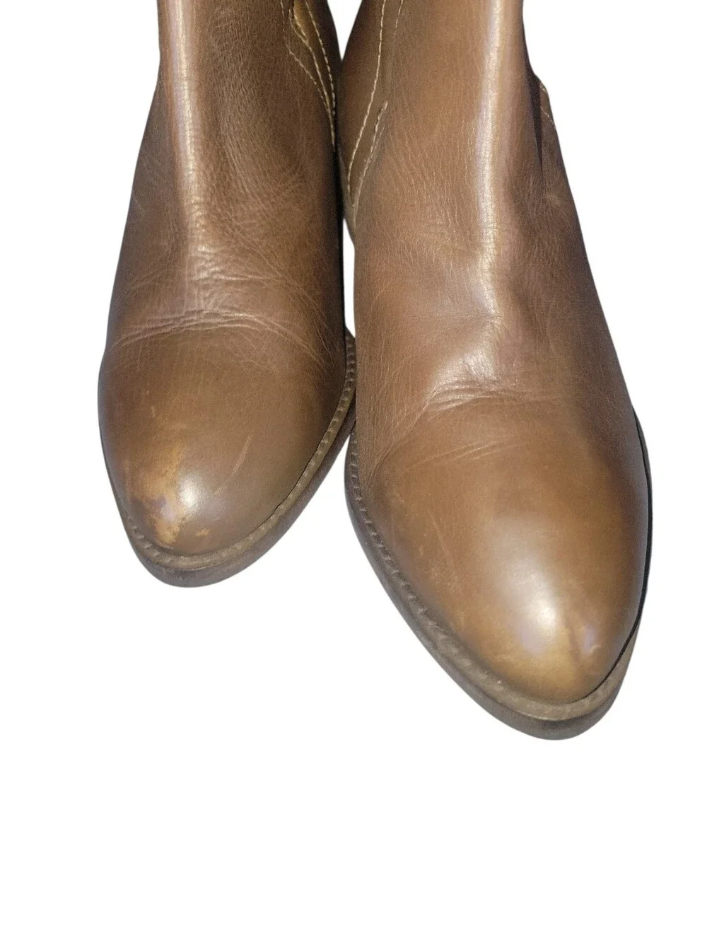 Diba True Women's Classic Brown Leather Coffee Brown Side Cut Out Chelsea Boots